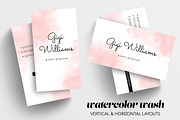 Watercolor Wash Business Card, a Business Card Template by Charming Ink (Thumbnail 2 of 3)