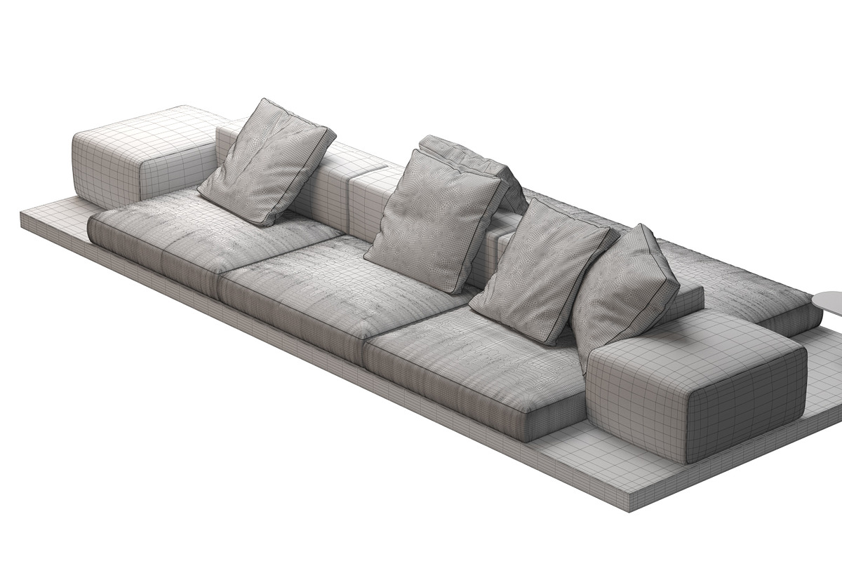 Dock Sofa by B&B Italia, a Furniture 3D Model by NOMODOL (Photo 9 of 9)