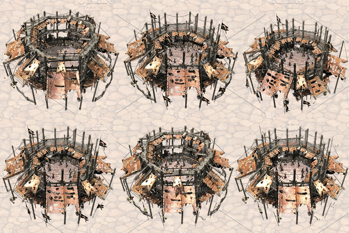 Isometric Ancient City Pack, an Object Graphic by Beatheart Creative Studio (Photo 3 of 77)