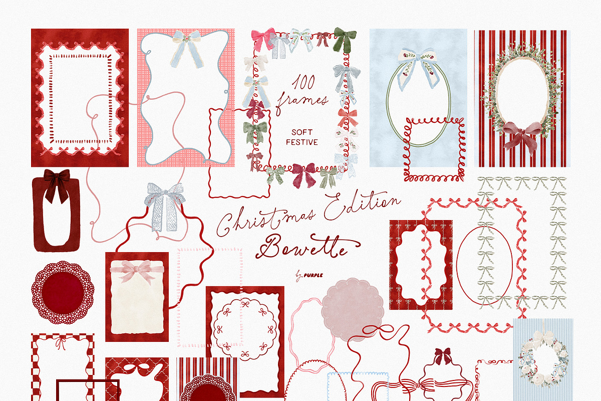 Bowette: Christmas Frames & Papers, an Object Graphic by Purple (Photo 10 of 13)