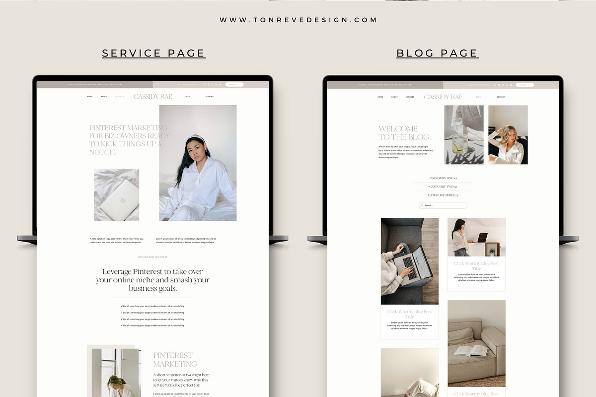Minimalist Website for Services, a Wix Template by Ton Rêve Design Studio (Photo 5 of 7)