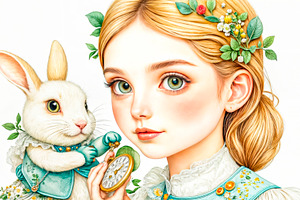 Beautiful Alice met a white rabbit,, an Architecture Photo by TatsianaSalauyova