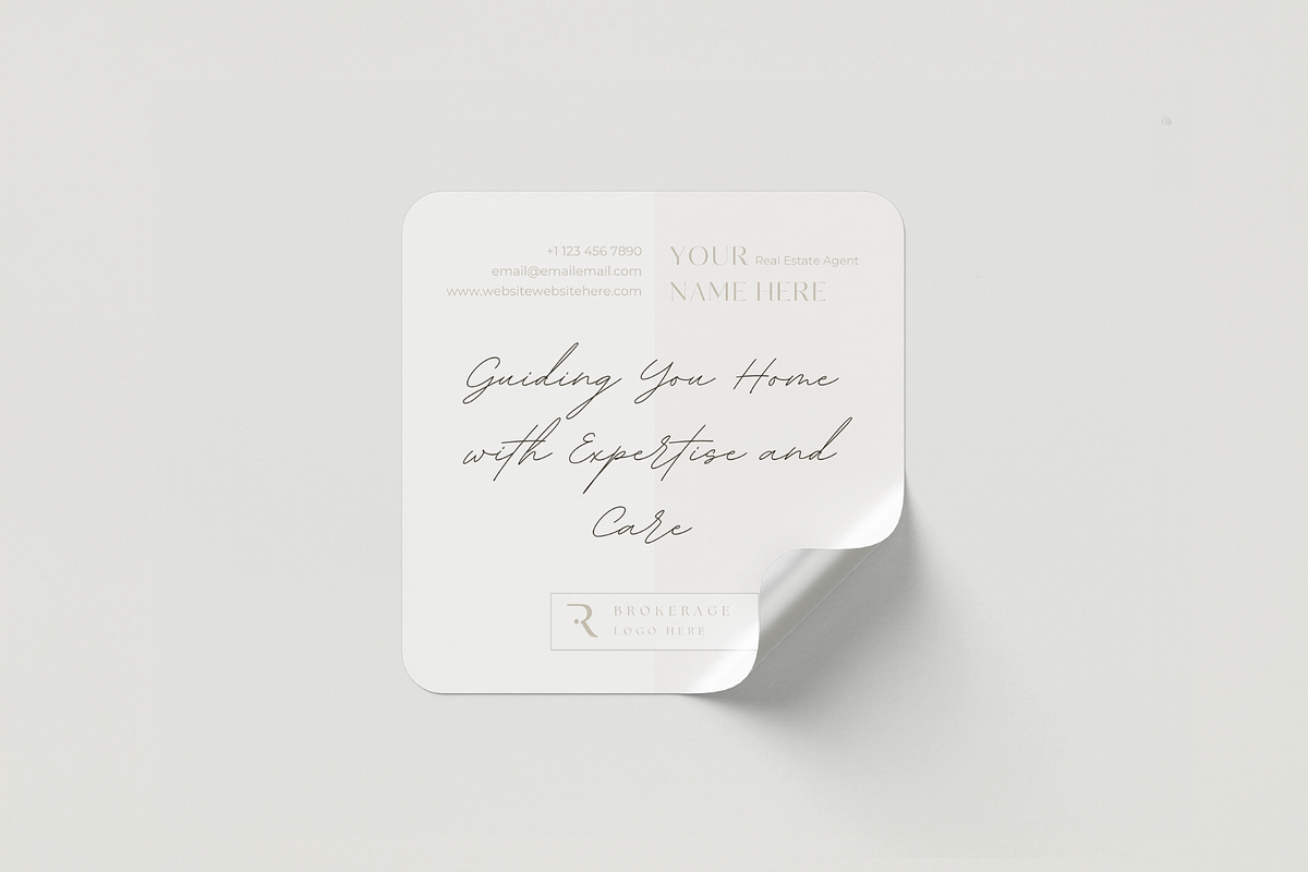 BUNDLE: Real Estate Square Stickers, a Branding & Logo Template by EstateElements (Photo 4 of 8)