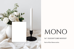 Wedding 5x7 Invitation Mockup, a Product Mockup by Serenefeeling