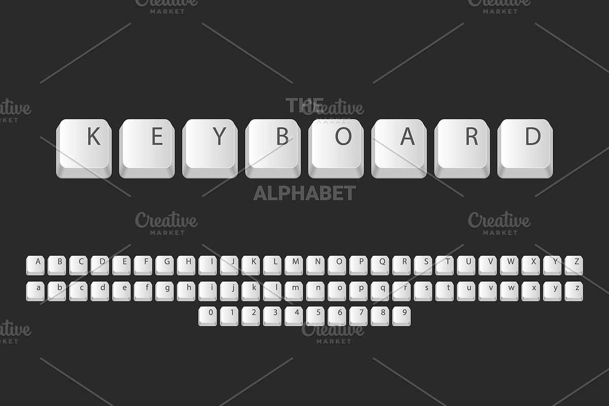 The Keyboard Alphabet and buttons, an Object Illustration by Leo Edition (Photo 1 of 4)