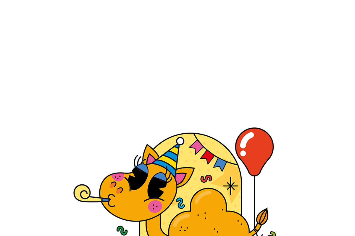 Birthday Camel, an Animal Illustration by MISS CHATZ (Photo 2 of 3)