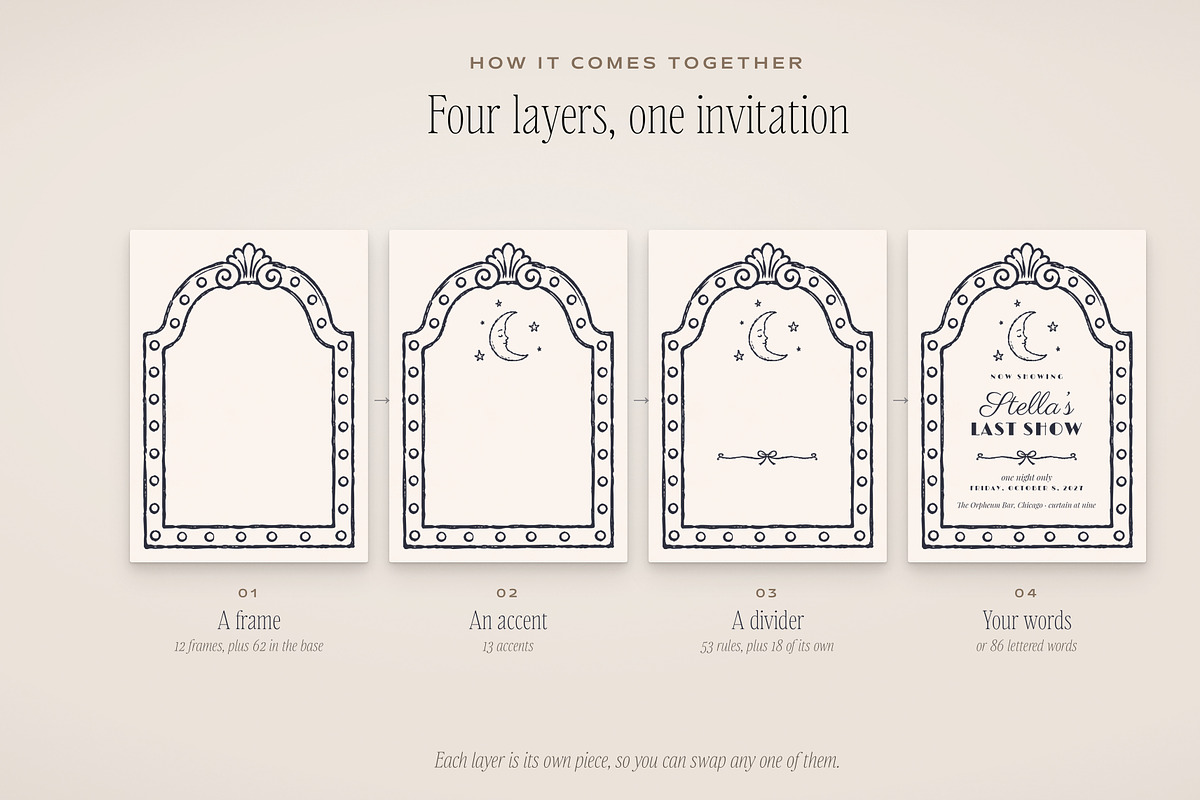 Bachelorette Invitation & Sign Kit, an Object Graphic by The October Creative (Photo 5 of 18)