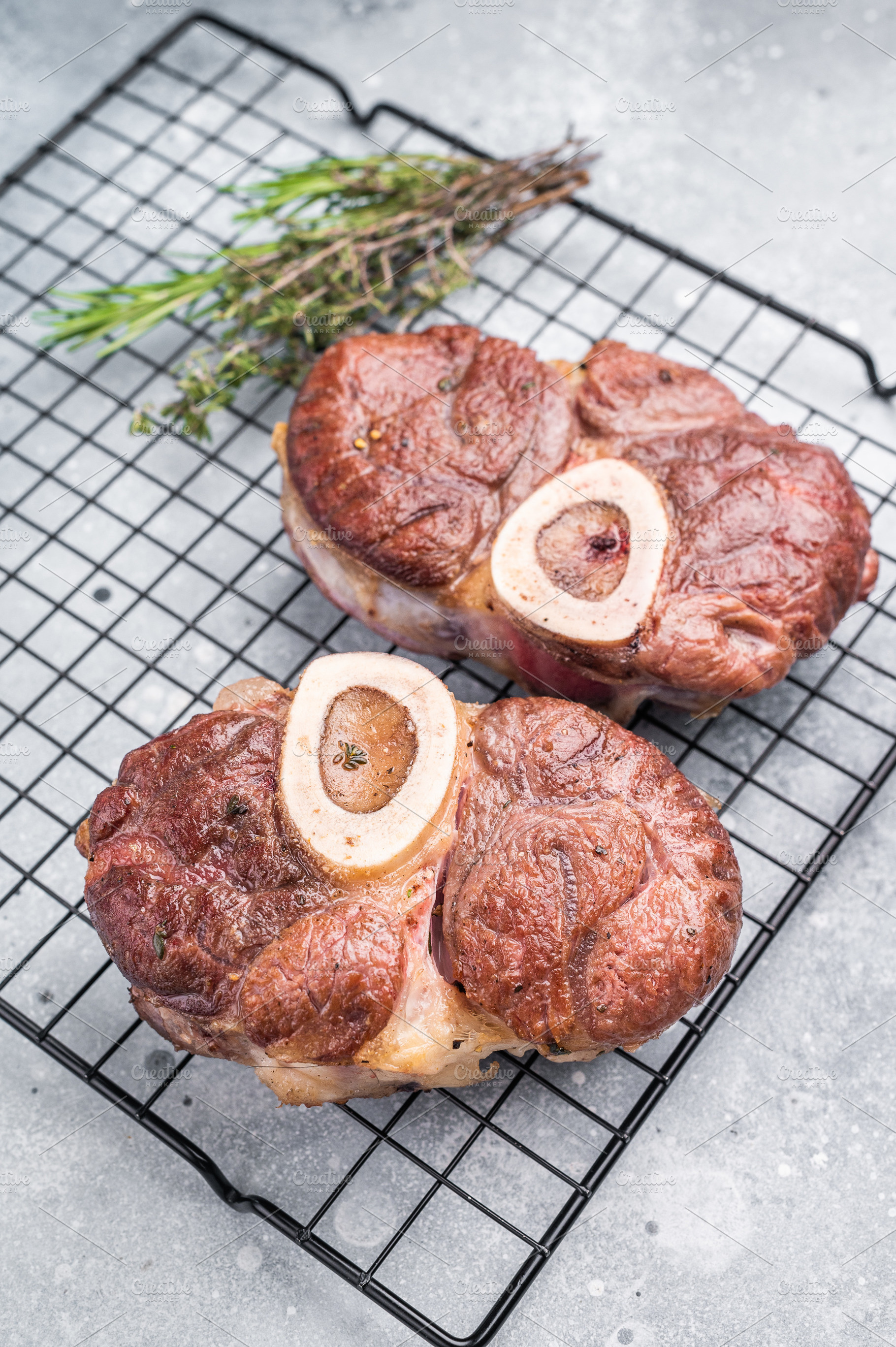 Tender veal osso buco, cross cut shank simmered in rich sauce, a, a Food & Drink Photo by composter-box@mail.ru