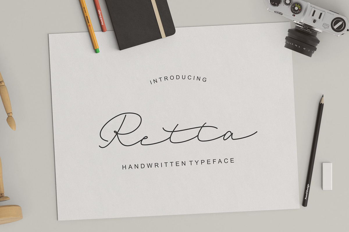 Retta hand written typeface