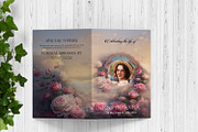 Floral Funeral Program Template, a Brochure Template by Template Shop (Thumbnail 4 of 5)