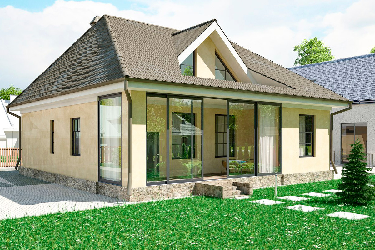 House with attic, an Architecture 3D Model by profdesign (Photo 3 of 18)