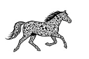 Running Horse Silhouette SVG Bundle, an Illustration by Creativeshirt (Thumbnail 8 of 31)