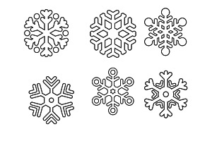 Snowflakes Set 3 Procreate Brush