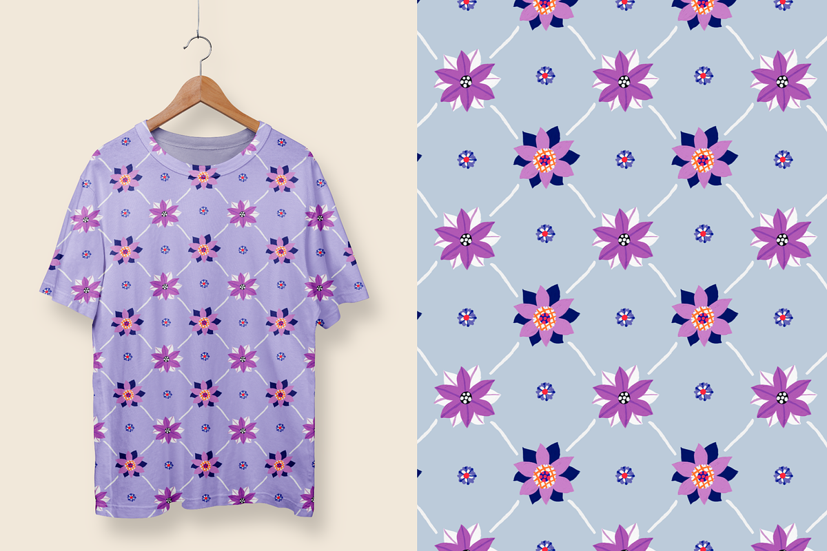 12 seamless floral patterns psd, a Pattern Graphic by ARTMIRU (Photo 7 of 24)