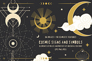 Cosmic signs and symbols, a Decorative Illustration by Chikovnaya (Thumbnail 1 of 21)