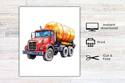 Watercolor Labor Day Construction, an Illustration by Canvas Craft (Thumbnail 7 of 7)
