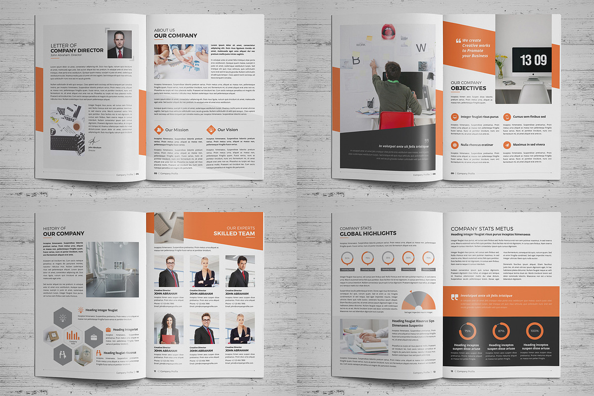 Company Profile Brochure, a Brochure Template by Miyaji75 (Photo 18 of 19)