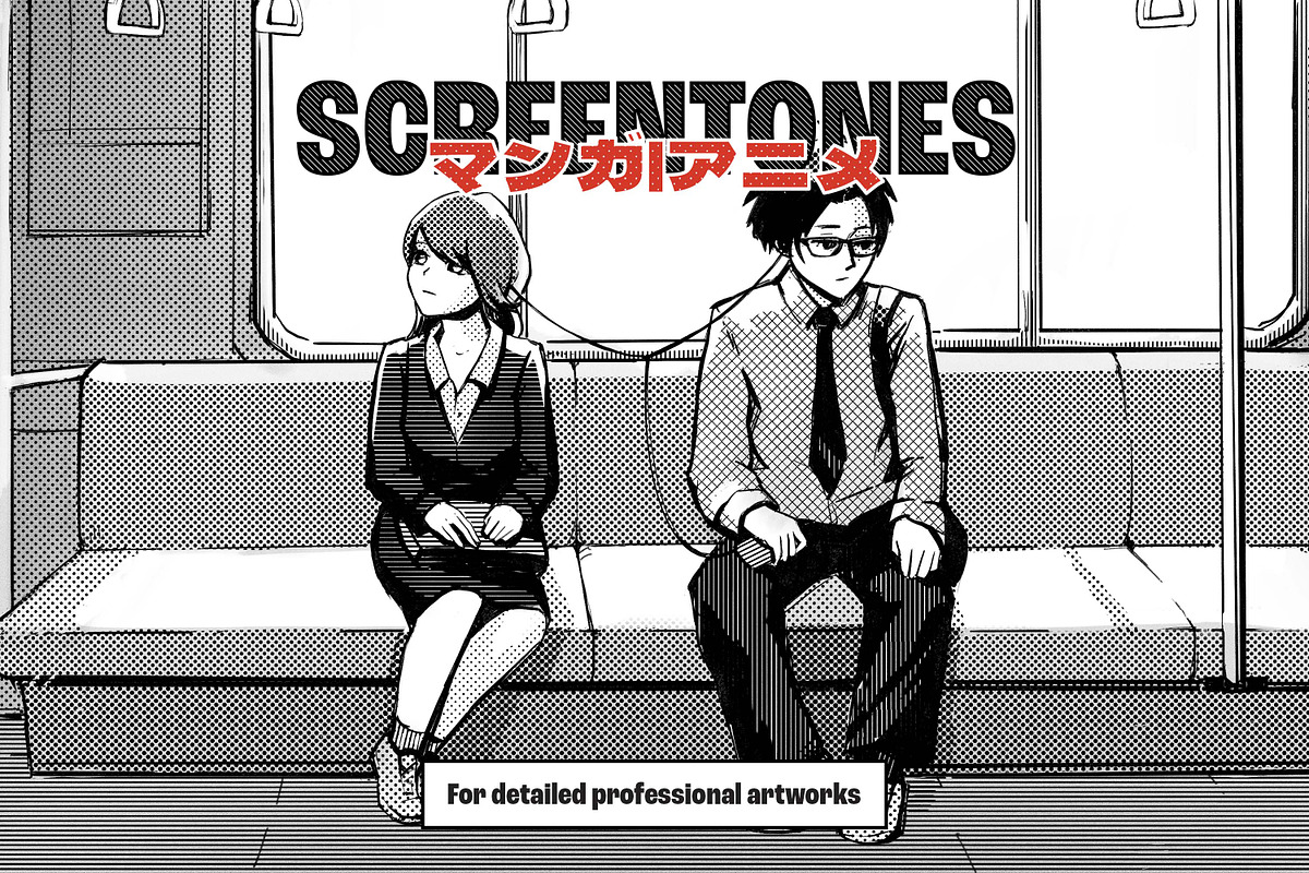 Manga Screentone Procreate Brushes, a Brush Add-On by brushapes.com (Photo 9 of 11)