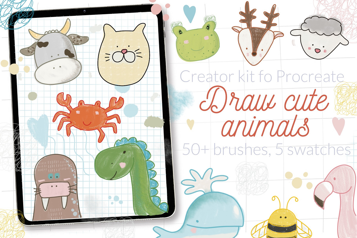 Stamp brushes bundle for Procreate, a Brush Add-On by Let's Art (Photo 6 of 19)