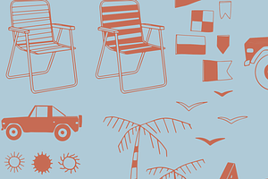 Sunny Vibes Graphics Collection