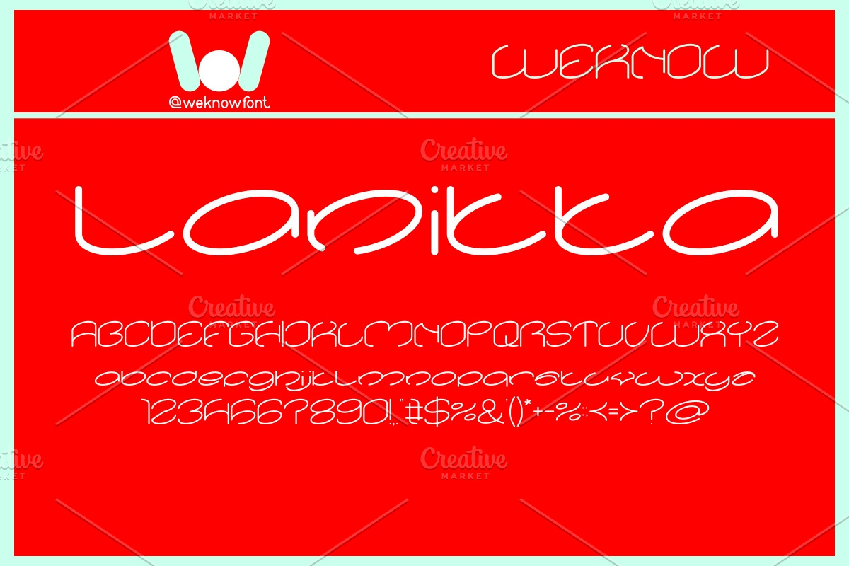 lanitta font, a Font by weknow (Photo 1 of 5)