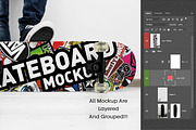 Skateboard Mockup #40, a Shirt Mockup by alexandeerco (Thumbnail 4 of 5)