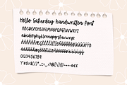 Hello Saturday handwritten font, a Handwritten Font by jyllyco (Thumbnail 6 of 6)
