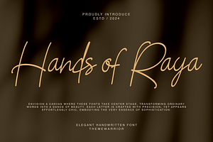 Hands of Raya Handwritten Font