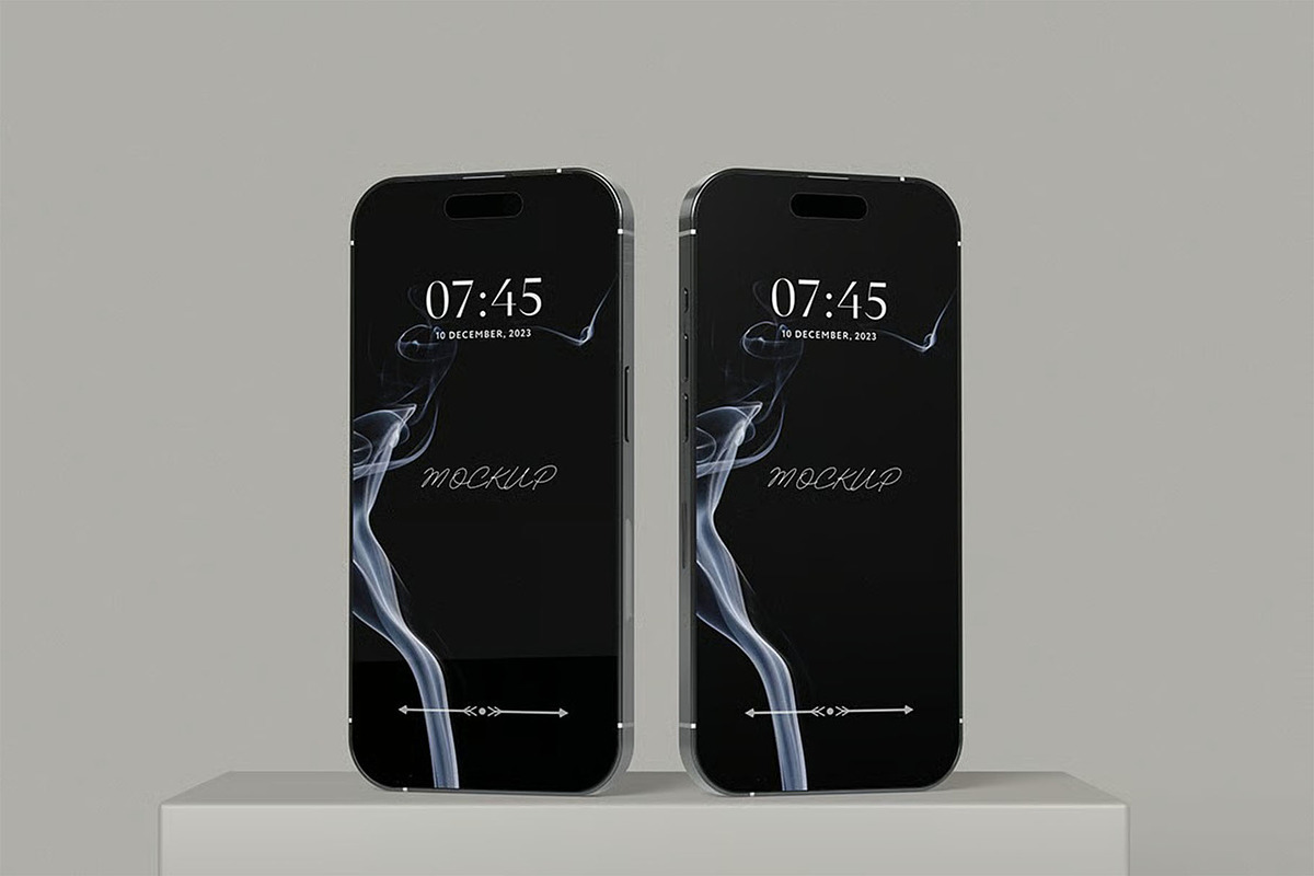 iPhone 15 Pro Mockup, an iPhone Mockup by zpackcreative (Photo 4 of 5)