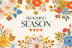Blooming Season. Flowers & Patterns