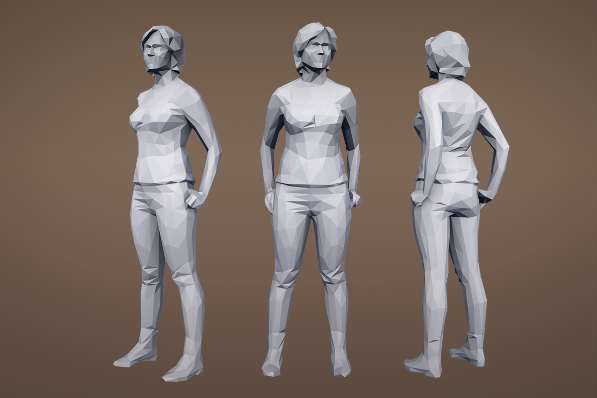 Lowpoly People Casual Pack Volume 1, a Characters & Person 3D Model by Kanistra Studio (Photo 2 of 8)