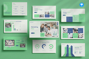 Marketing Plan Keynote, a Presentation Template by Pixslides