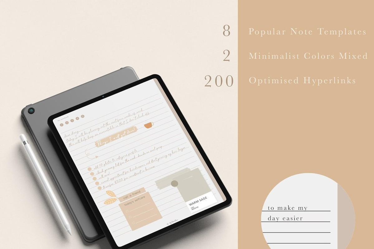 Note-taking Digital Notes Template, a Stationery Template by Elite Templates (Photo 2 of 4)
