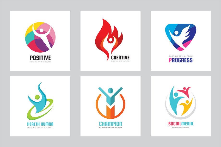 Human People - Vector Logo Set, a Branding & Logo Template by serkorkin
