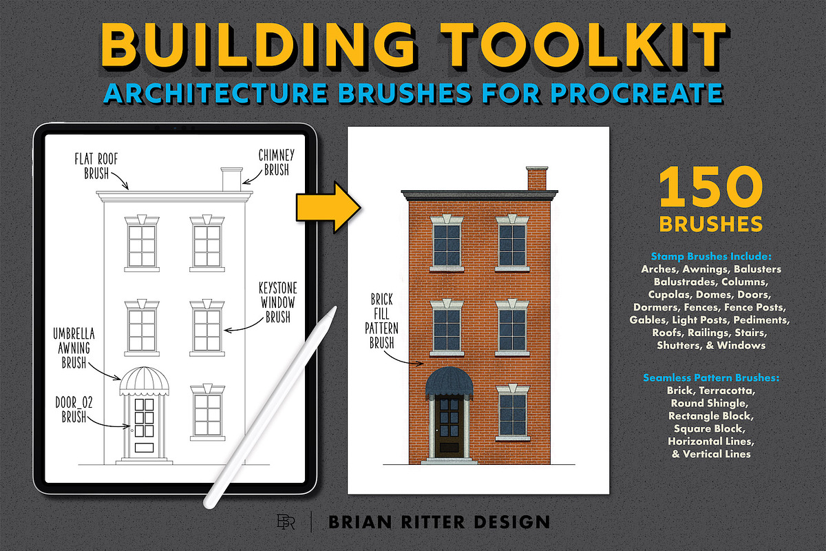 Building Toolkit, a Brush Add-On by Brian Ritter Design (Photo 2 of 10)