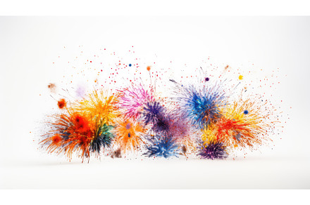 explosi fire on white background ai, a Nature Photo by pikepicture