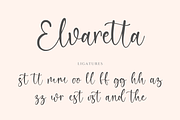 Elvaretta Script Handwriting, a Script Font by CreateBigSupply (Thumbnail 6 of 9)