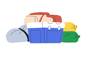 Travel baggage, tourist luggage set, an Object Illustration by Good Studio (Thumbnail 4 of 6)