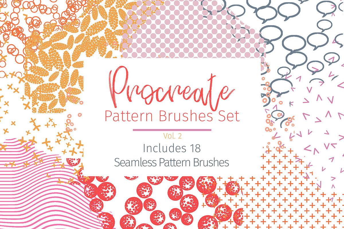 Procreate seamless pattern brushes, a Brush Add-On by STUDIO 17 (Photo 1 of 7)