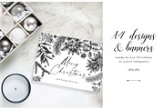 Winter Plants Set. Christmas Designs, a Seasonal Illustration by Yevheniia (Thumbnail 6 of 13)