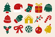 Christmas Folk Illustration Bundle, an Object Graphic by ashek (Thumbnail 2 of 8)