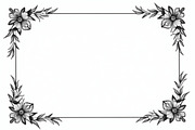 Flower Silhouette Frame Pack, an Illustration by Amazin_art (Thumbnail 3 of 9)