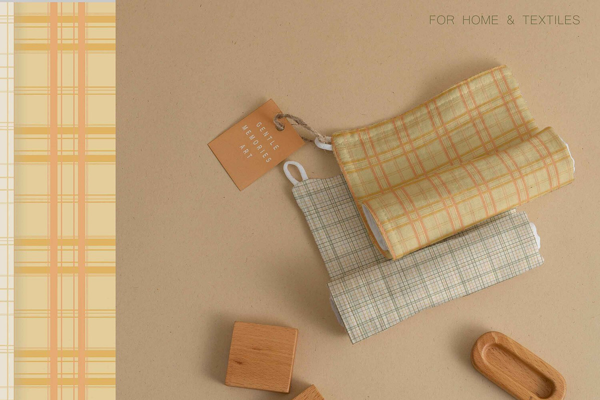 Fall Ticking Stripe & Plaid Patterns, a Pattern Graphic by NatalieArtsDenysenko (Photo 3 of 10)