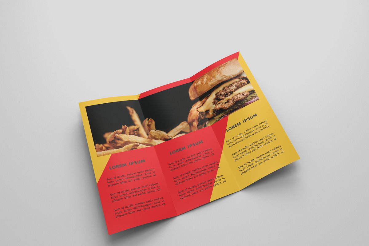 Fast Food Tri-fold Brochures, a Brochure Template by UNIK Agency (Photo 5 of 15)