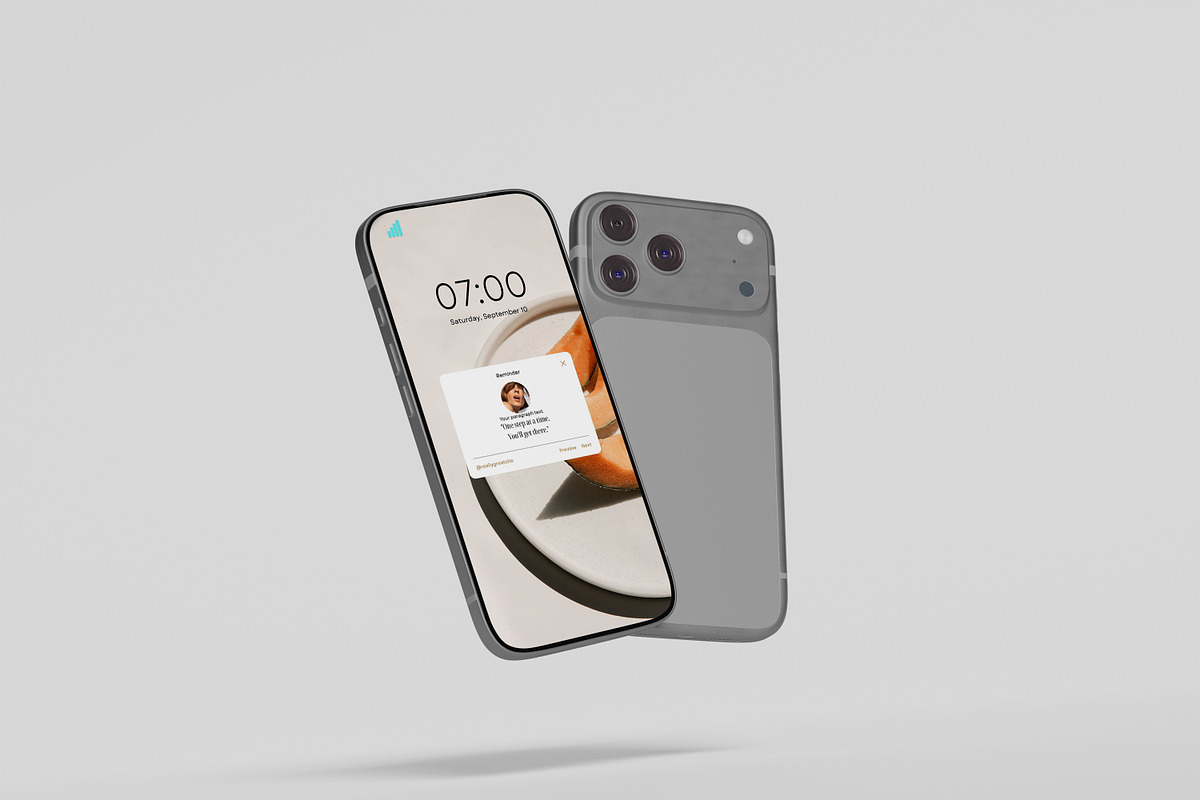 iphone 17 pro, an iPhone Mockup by kebunmockup (Photo 5 of 5)