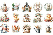 Boho Farm Cottagecore Nursery PNG, an Illustration by Designking (Thumbnail 2 of 5)