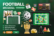 Football Essentials 3D Icon Pack, an Object 3D Model by Haps Space (Thumbnail 1 of 4)
