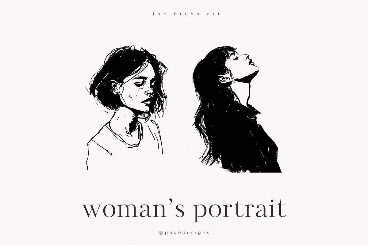 Woman's Portrait, a Person Illustration by PeDe Designs (Photo 6 of 6)