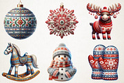 Christmas Scandinavian Clipart, an Illustration by RobertsArt (Thumbnail 2 of 7)