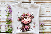 Whimsical Pool Day Highland Cow Clip, an Illustration by OK Design (Thumbnail 5 of 6)